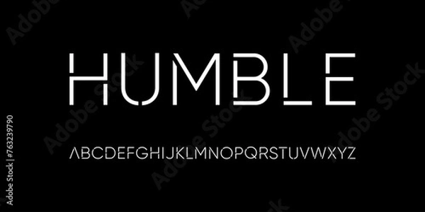 Obraz Luxury modern geometric with sharp edges font