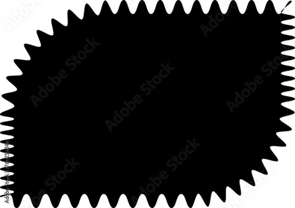 Fototapeta Zig zag edge square and circle shapes. Elements decoration