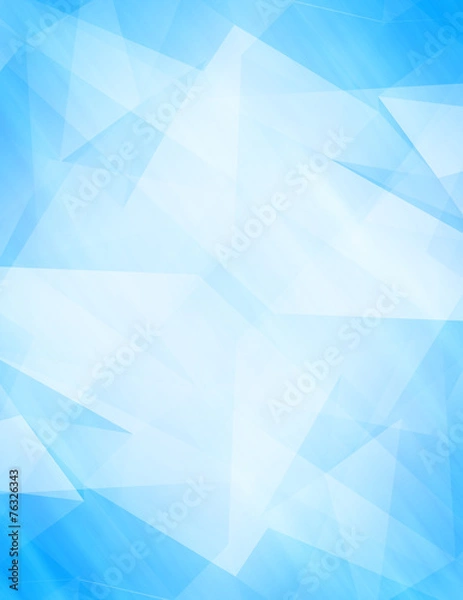 Obraz Abstract polygon blue background