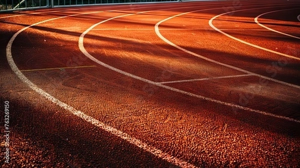 Obraz Running track in the stadium.