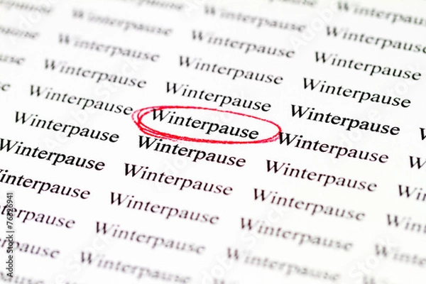 Fototapeta Winterpause