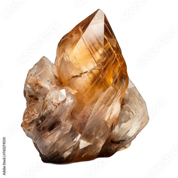 Fototapeta Rutilated Quartz isolated on transparent background