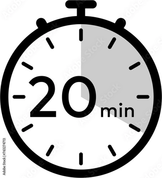 Obraz stopwatch 20 minutes