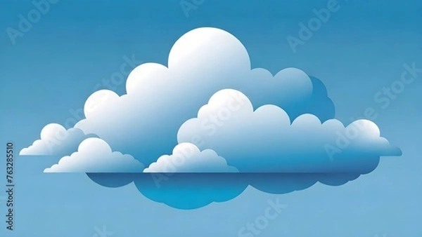 Obraz blue sky and clouds