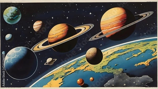 Obraz Planets Wallpaper