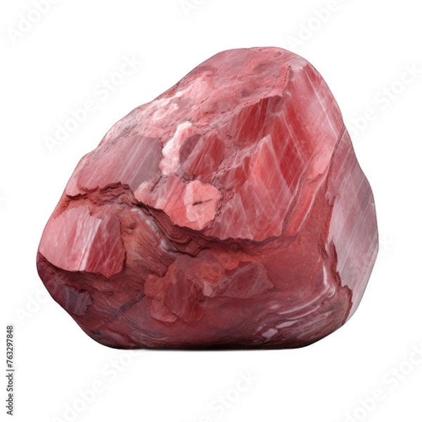 Fototapeta Thulite isolated on transparent background