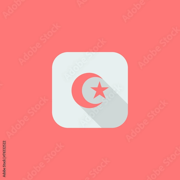 Fototapeta Islam Flat Icon