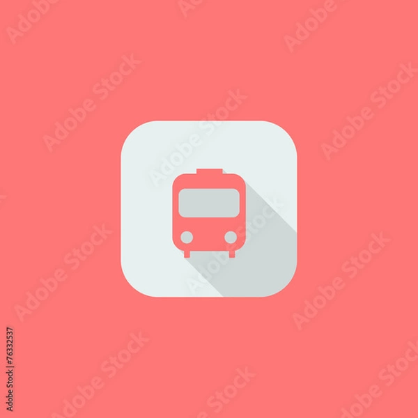 Obraz Bus Flat Icon