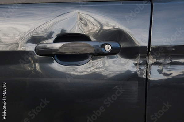 Fototapeta Carrosserie endommagée