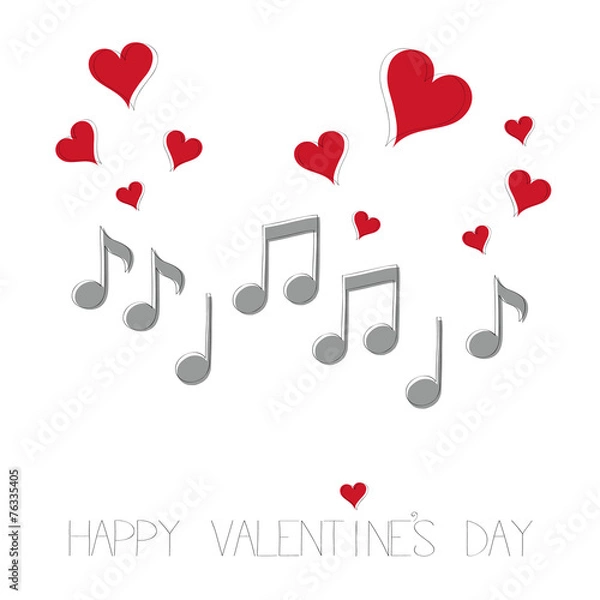 Obraz Happy valentine's day vector illustration