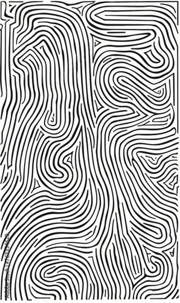 Fototapeta black and white maze lines abstract pattern