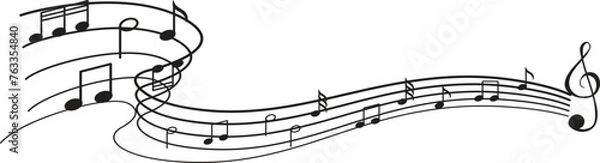 Obraz sketch of notes