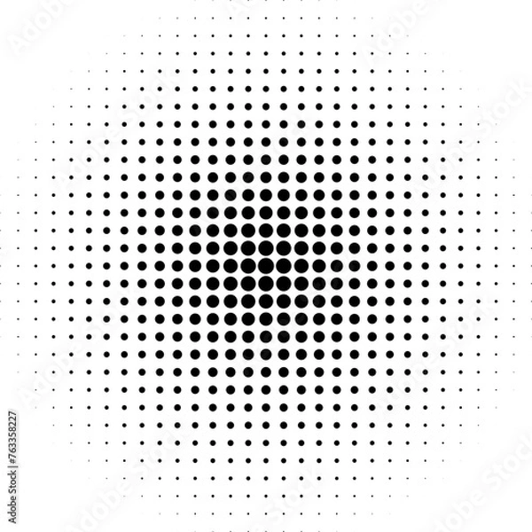 Fototapeta Halftone Dotted Circle