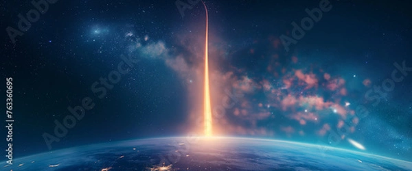 Obraz Space exploration - rocket launch