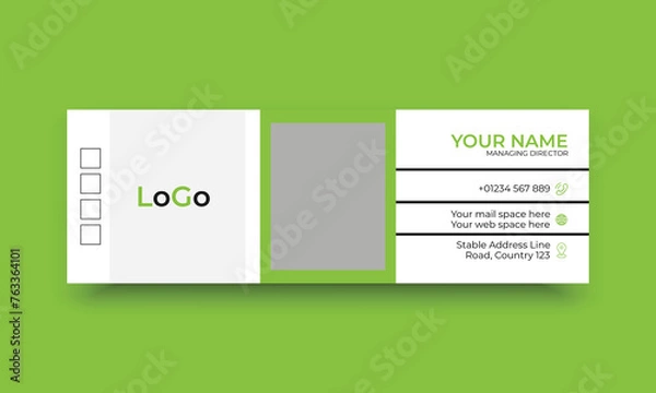 Obraz Corporate business email signature template