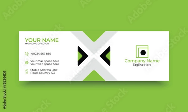 Obraz Corporate business email signature template