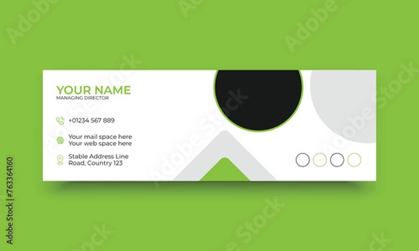 Obraz Corporate business email signature template