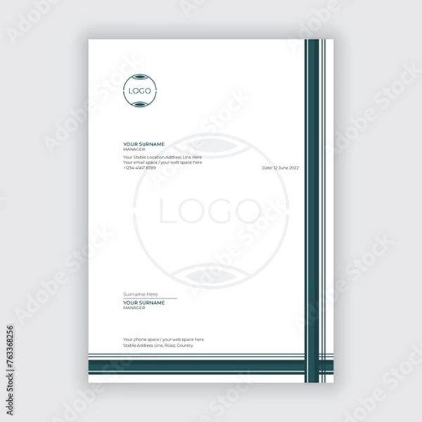 Obraz Abstract business letterhead template