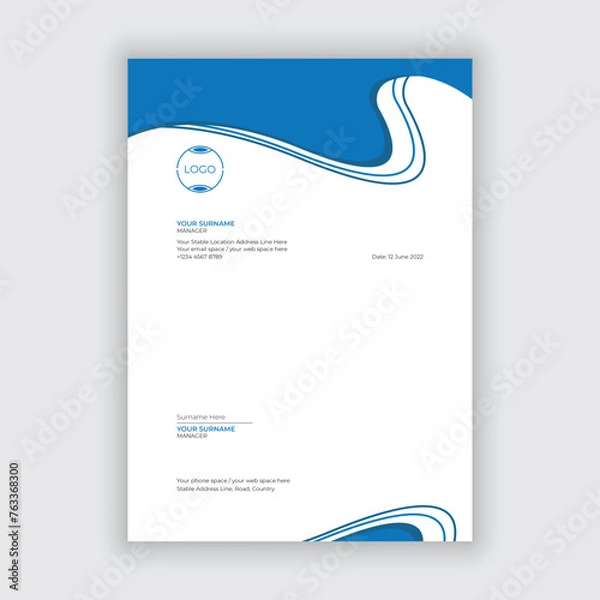 Obraz Abstract business letterhead template
