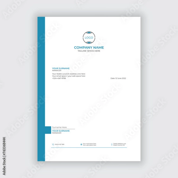 Obraz Abstract business letterhead template