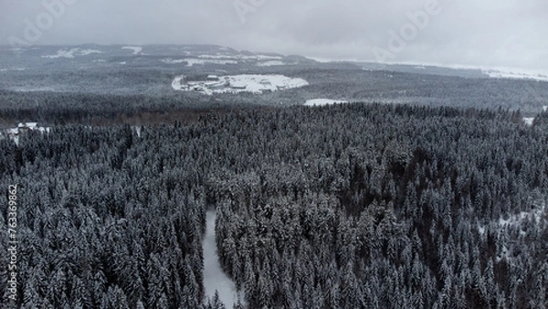 Obraz landscape with snow