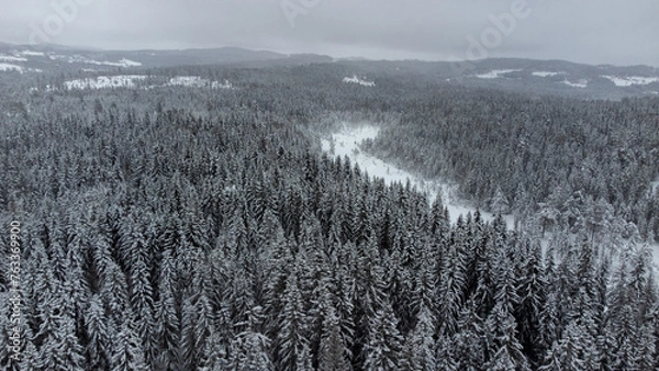 Obraz snow covered mountains