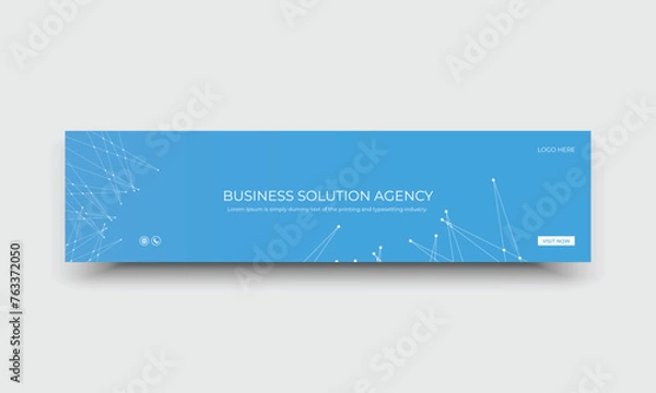 Obraz Business marketing  LinkedIn web banner template
