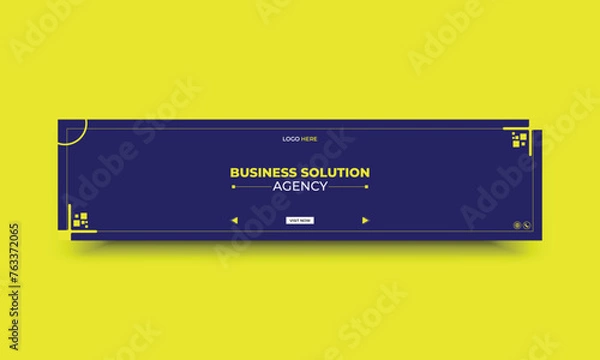 Obraz Business marketing  LinkedIn web banner template
