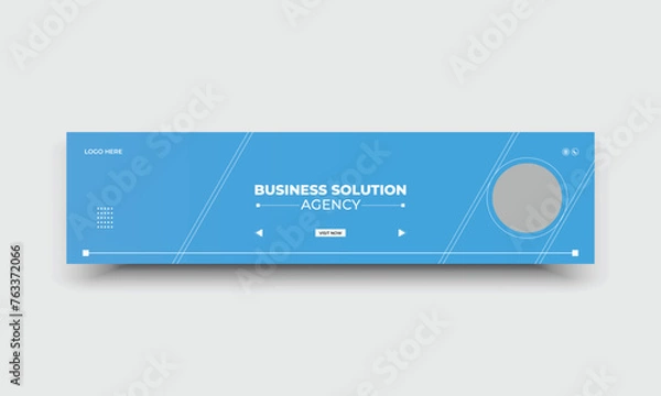 Obraz Business marketing  LinkedIn web banner template
