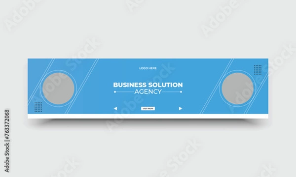 Obraz Business marketing  LinkedIn web banner template
