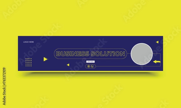 Obraz Business marketing  LinkedIn web banner template
