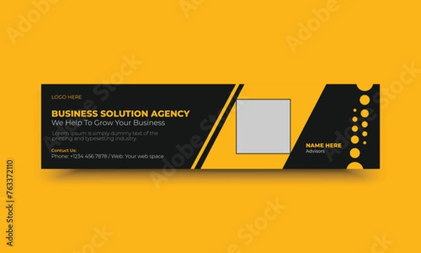 Obraz Business marketing  LinkedIn web banner template
