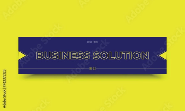 Obraz Business marketing  LinkedIn web banner template
