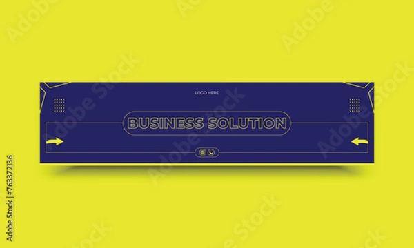 Obraz Business marketing  LinkedIn web banner template
