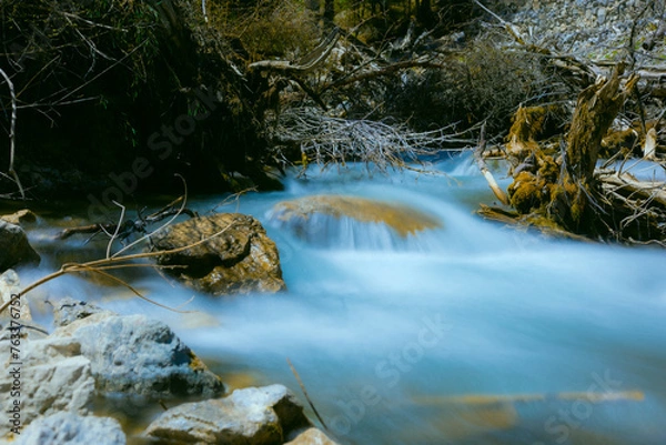 Fototapeta Jiuzhaigou Valley, Aba Qiang and Tibetan Autonomous Prefecture, Sichuan Province - Streams and waterfalls in the forest