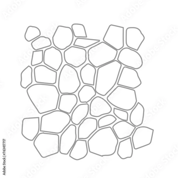 Obraz outline texture stone path