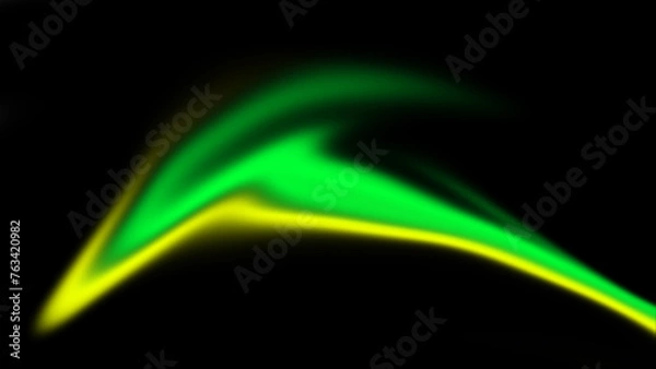 Fototapeta Yellow, green, and black grainy noise texture gradient background