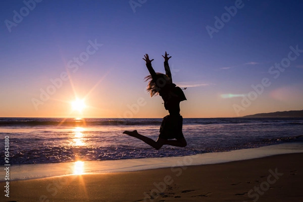 Obraz Jumping on the beach