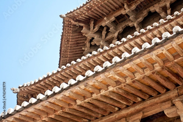 Obraz yingxian wooden temple, Shanxi, China