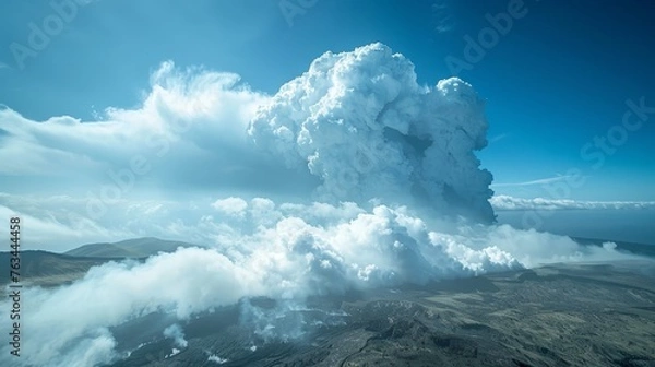 Obraz Smoke in the volcano