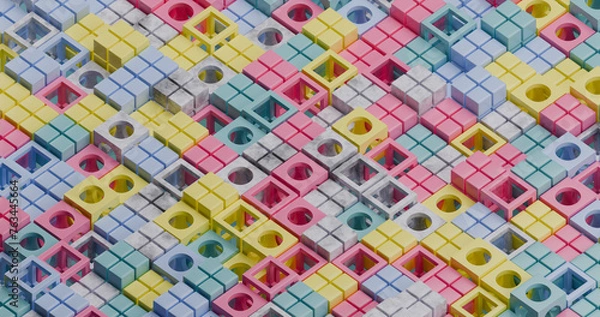 Fototapeta geometric shapes abstract background