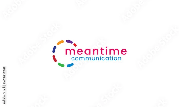 Fototapeta Premium Bubble Communication Logo design.