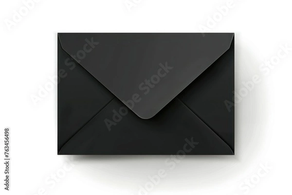 Obraz black envelope with black paper