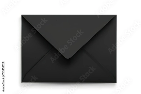 Obraz black envelope with black paper