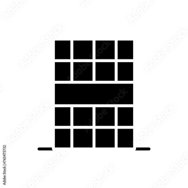 Fototapeta architecture glyph icon