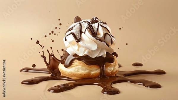 Obraz Cupcake icon concept design