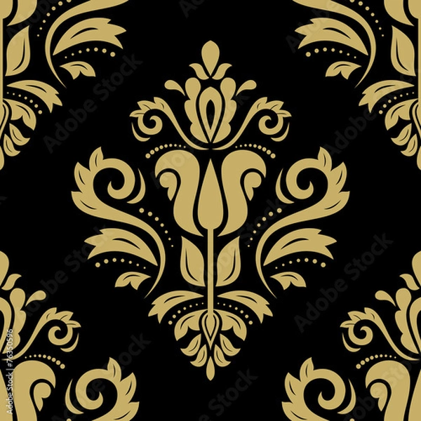 Fototapeta Damask Seamless  Pattern. Orient Background