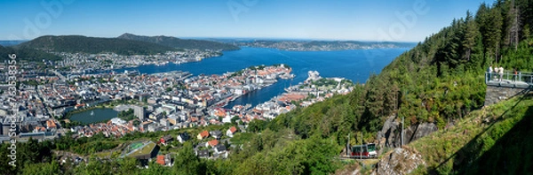 Obraz Bergen panorama