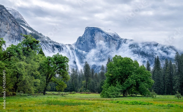 Obraz Yosemite Half Dome Storm