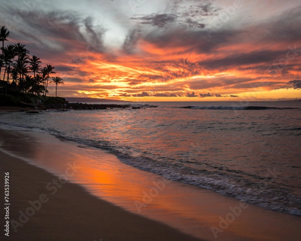 Obraz Maui Napili Beach Sunset